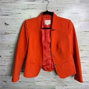 LOFT orange blazer size 2P